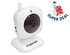 CAMERA IP ΑΣΥΡΜ.MJPEG MINI CMOS 6mm ΛΕΥΚΗ JO12-WS APX