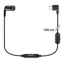 Albrecht Μικροφωνοακουστικό Earbud με Βύσμα USB-C και PTT