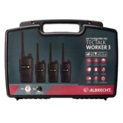 Albrecht Tectalk Worker 3 Ασύρματος Πομποδέκτης PMR446 με 16 Κανάλια και Εμβέλεια 10km (Σετ 4 Τεμαχίων) 1