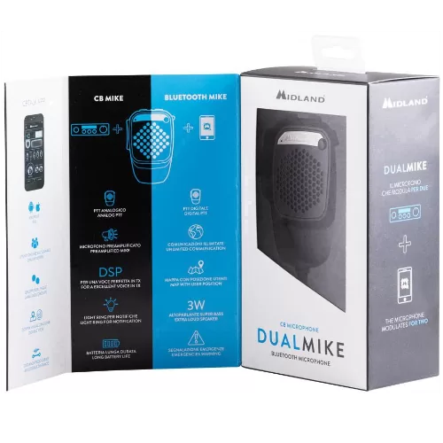 Midland Dual Mike Μικρόφωνο Χειρός για Κινητό και Πομποδέκτη CB Bluetooth με Βύσμα 6 pin 4 Midland Dual Mike Μικρόφωνο Χειρός για Κινητό και Πομποδέκτη CB Bluetooth με Βύσμα 6 pin - Image 2