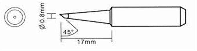 YH-0.8C/tip Μύτη κολλητηριών σταθμών 7 YH-0.8C/tip Μύτη κολλητηριών σταθμών 3