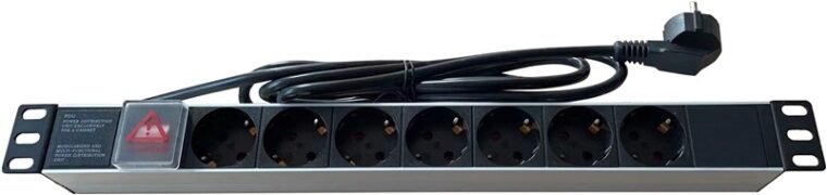 GN-1907A ΠΟΛΥΠΡΙΖΟ 1U ΓΙΑ RACK 7 ΘΕΣΕΩΝ ΜΕ ΔΙΑΚΟΠΤΗ 2