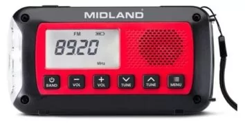 Midland ER 100 Ραδιόφωνο FM Φορητό με Δυναμό και Ηλιακό Πάνελ 1