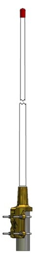 Amphenol Procom CXL 2 3LW H Πανκατευθυντική Κεραία Βάσεως VHF 166-175mhz 5.2dBi με Βύσμα N-Type Θηλυκό