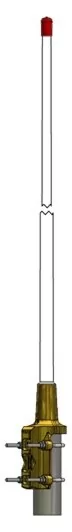 Amphenol Procom CXL 2 3LW H Πανκατευθυντική Κεραία Βάσεως VHF 166-175mhz 5.2dBi με Βύσμα N-Type Θηλυκό