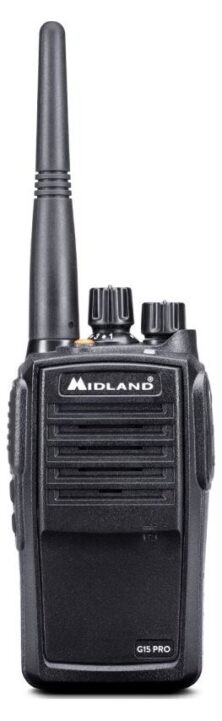 Midland G15 PRO NC Επαγγελματικός Πομποδέκτης PMR446 IP67 με 32 Κανάλια