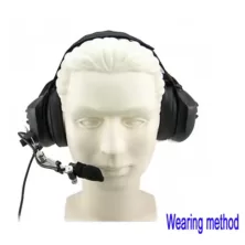 TALKLINE TA 1666 HYT Κεφαλόφωνο Headset για HYTERA με Βύσμα 2 pin και PTT