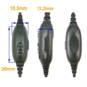 TALKLINE TA 1365 Κεφαλόφωνο Headset για Kenwood με Βύσμα 2 pin Kenwood με VOX και PTT 3
