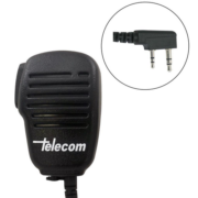 Telecom JD 3602 Αδιάβροχο Μικρομεγάφωνο με Βύσμα 2 pin Kenwood και PTT IP54 χωρίς VOX