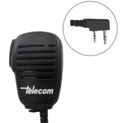 Telecom JD 3602 Αδιάβροχο Μικρομεγάφωνο με Βύσμα 2 pin Kenwood και PTT IP54 χωρίς VOX