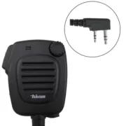 Telecom JD 7002 Αδιάβροχο Μικρομεγάφωνο με Βύσμα 2 pin Kenwood και PTT IP54 χωρίς VOX