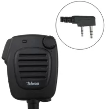 Telecom JD 7002 Αδιάβροχο Μικρομεγάφωνο με Βύσμα 2 pin Kenwood και PTT IP54 χωρίς VOX