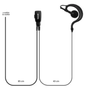 Telecom PY 29 FTR Μικροφωνοακουστικό C-earset με Βύσμα 1 pin 3.5mm Yaesu και PTT 3