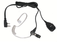 Telecom JD MAT IL Μικροφωνοακουστικό Airtube με Βύσμα 2 pin ICOM και PTT 2