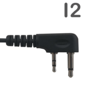 Telecom JD MAT IL Μικροφωνοακουστικό Airtube με Βύσμα 2 pin ICOM και PTT 4