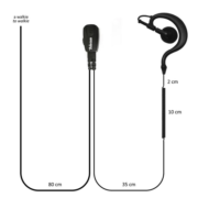 Telecom JD 30DJ C7R Μικροφωνοακουστικό C-earset με Βύσμα 1 pin 2.5mm Alinco και PTT 4