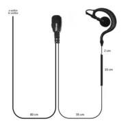 Telecom JD 30DJ C7R Μικροφωνοακουστικό C-earset με Βύσμα 1 pin 2.5mm Alinco και PTT 4