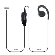 Telecom MAF CR M Μικροφωνοακουστικό C-earset με Βύσμα 2 pin Motorola και PTT 4