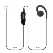 Telecom MAF CR PKT23 Μικροφωνοακουστικό C-earset με Βύσμα 1 pin 2.5mm Kenwood και PTT 4