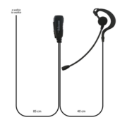 Telecom MA MB M Μικροφωνοακουστικό C-earset με Βύσμα 2 pin Motorola και PTT 5