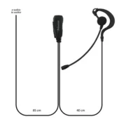 Telecom MA MB K Μικροφωνοακουστικό C-earset με Βύσμα 2 pin Kenwood και PTT 5