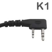Telecom JD MAT K NE Μικροφωνοακουστικό Airtube με Βύσμα 2 pin Kenwood και PTT 4