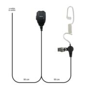 Telecom JD MAT S Μικροφωνοακουστικό Airtube με Βύσμα 2 pin Kenwood και PTT 2