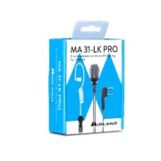 Midland MA 31LK PRO Μικροφωνοακουστικό Airtube με Βύσμα 2 pin Kenwood και PTT 2