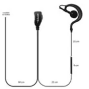 Telecom SARI STP 8000 Μικροφωνοακουστικό C-earset με Βύσμα Sepura και PTT 2