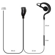 Telecom SARI TK 3601 Μικροφωνοακουστικό C-earset με Βύσμα 1 pin 2.5mm Kenwood και PTT 2