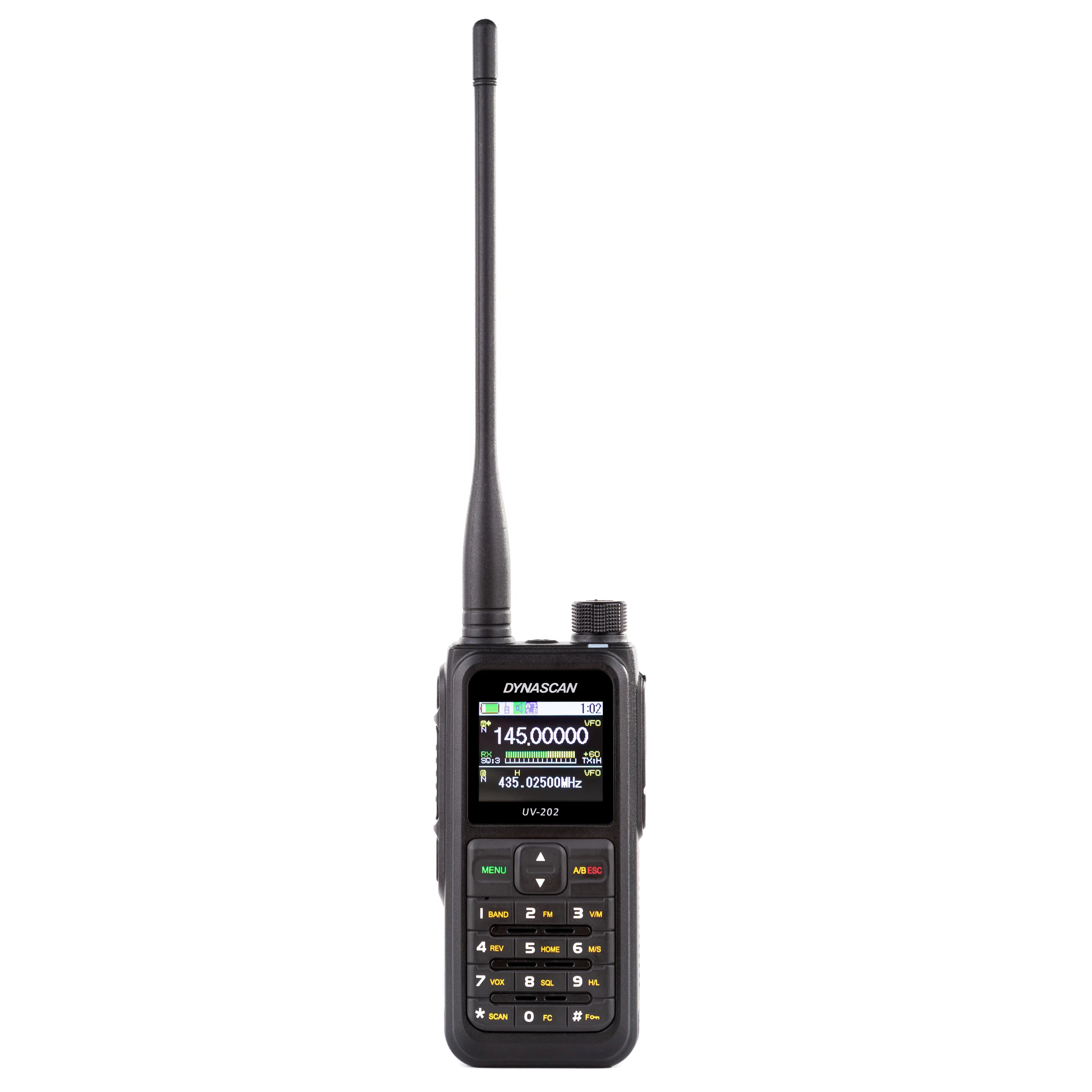 Dynascan UV-202 Ασύρματος Πομποδέκτης VHF/UHF IP67 με φόρτιση USB-C