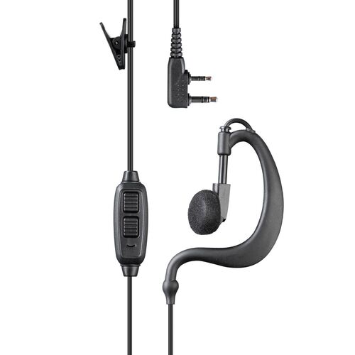 Midland MA21LK DOUBLE PTT Μικροφωνοακουστικό C-earset με Βύσμα 2 pin Kenwood και PTT
