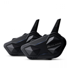 Midland BT Rush RCF Ζευγάρι Ενδοεπικοινωνία Μηχανής Bluetooth για έως 10 Άτομα με Εμβέλεια 3.5km
