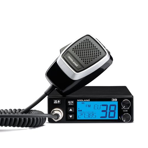 Midland CB 38 Πομποδέκτης CB Οχήματος 12/24v με 40 Κανάλια AM, FM και VOX
