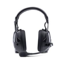 Midland TEAMS M-15 MESH Κεφαλόφωνο Headset για Πομποδέκτες Kenwood με Βύσμα 2 pin και PTT