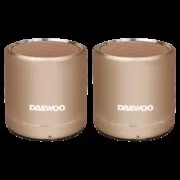 Daewoo DBT 212 Ηχείο Bluetooth 5w με Επαναφορτιζόμενη Μπαταρία (Σετ 2 Τεμαχίων)