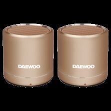 Daewoo DBT 212 Ηχείο Bluetooth 5w με Επαναφορτιζόμενη Μπαταρία (Σετ 2 Τεμαχίων)