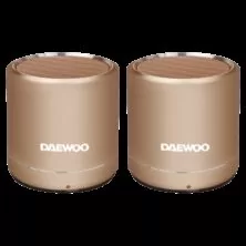 Daewoo DBT 212 Ηχείο Bluetooth 5w με Επαναφορτιζόμενη Μπαταρία (Σετ 2 Τεμαχίων)