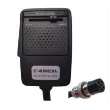 Albrecht EC 2002 Πυκνωτικό Μικρόφωνο Χειρός με Echo και Σπιράλ Καλώδιο με Βύσμα 6 pin
