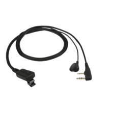 Kenwood EMC 11W Μικροφωνοακουστικό In-ear με Βύσμα 2 pin Kenwood και PTT
