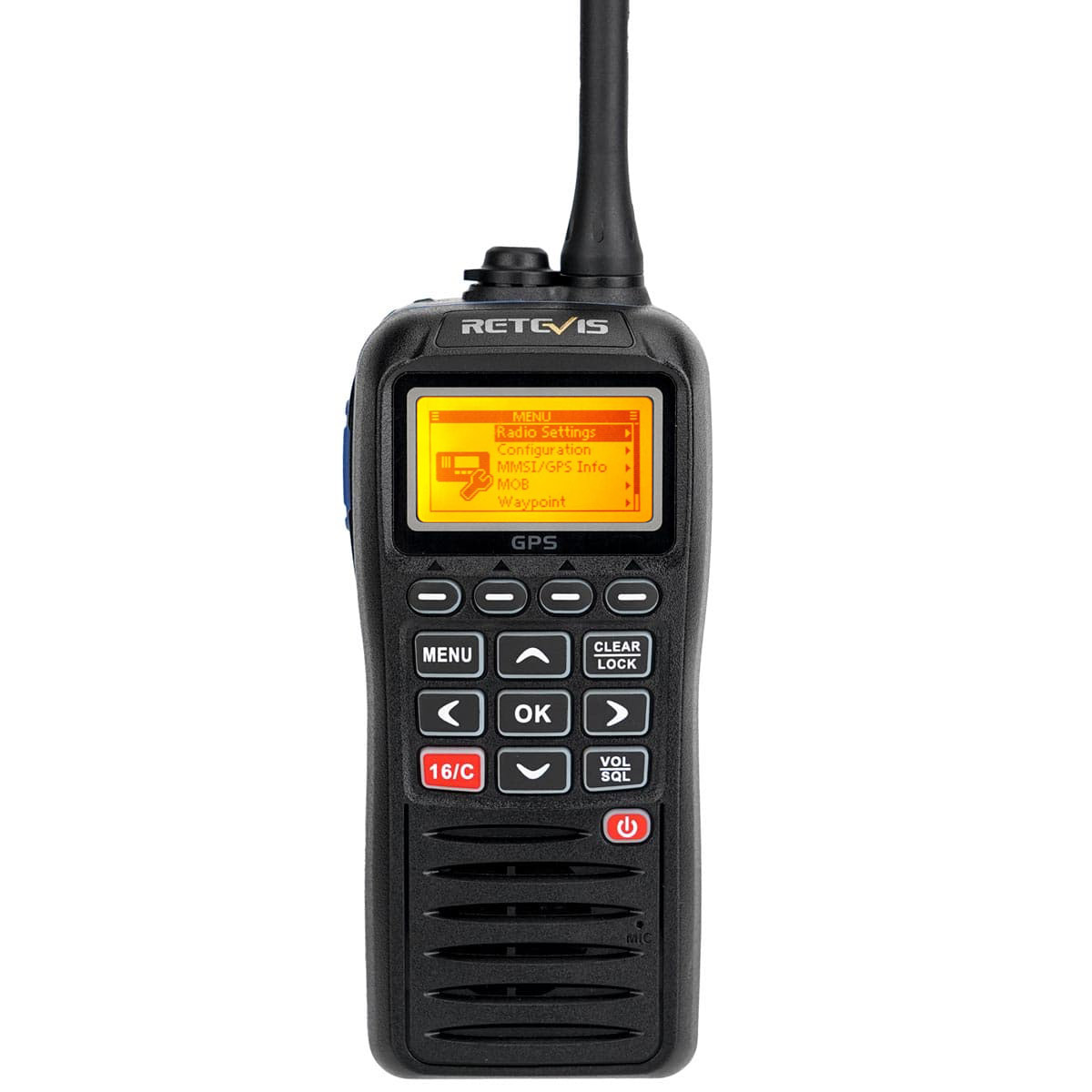 Retevis RM40 Φορητός Πομποδέκτης VHF Marine με GPS, DSC, IP67