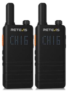 Retevis B63H Ultra Slim Ασύρματος Πομποδέκτης PMR446 με USB-C (Σετ 2 τεμάχια)