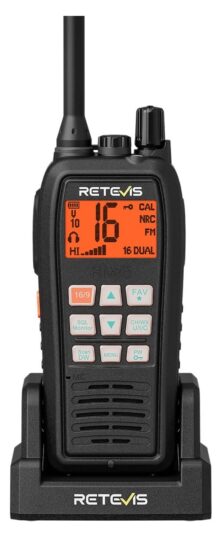 Retevis RM15 Φορητός Ναυτικός Ασύρματος VHF 6W IP68
