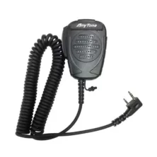 Anytone QHM 024 Μικρομεγάφωνο με Βύσμα 2 pin Kenwood και PTT με Σπιράλ Καλώδιο χωρίς VOX