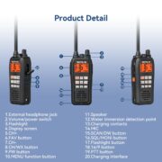 Retevis RM15 Φορητός Ναυτικός Ασύρματος VHF 6W IP68 5