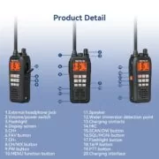 Retevis RM15 Φορητός Ναυτικός Ασύρματος VHF 6W IP68 5