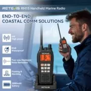 Retevis RM15 Φορητός Ναυτικός Ασύρματος VHF 6W IP68 9