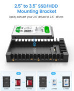 ORICO tray 3.5" για 2.5" HDD/SSD 1125SS-V1, 6Gbps, μαύρο 10 ORICO tray 3.5" για 2.5" HDD/SSD 1125SS-V1, 6Gbps, μαύρο 2