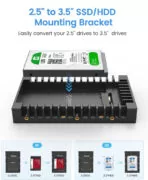 ORICO tray 3.5" για 2.5" HDD/SSD 1125SS-V1, 6Gbps, μαύρο 2