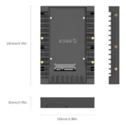 ORICO tray 3.5" για 2.5" HDD/SSD 1125SS-V1, 6Gbps, μαύρο 6